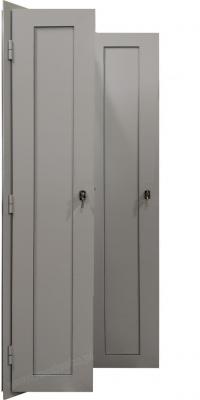 Aluminum doors for service risers