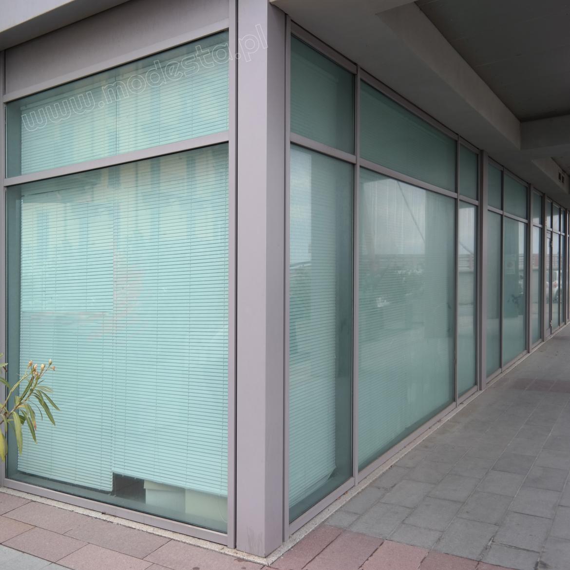 witryny zewnętrzne w systemie okienno-drzwiowym z profili aluminiowych