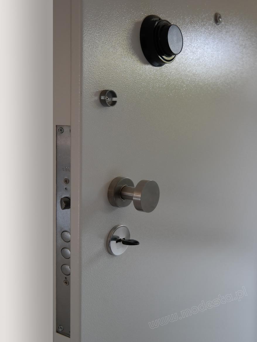 Basic equipment for security office doors.