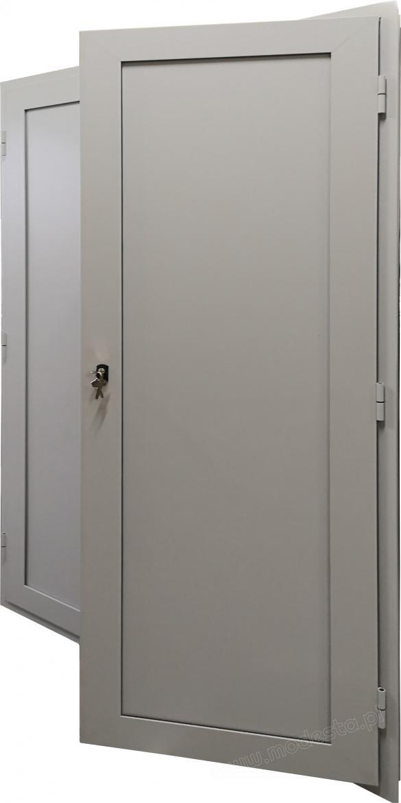 Aluminum doors for vertical service shafts