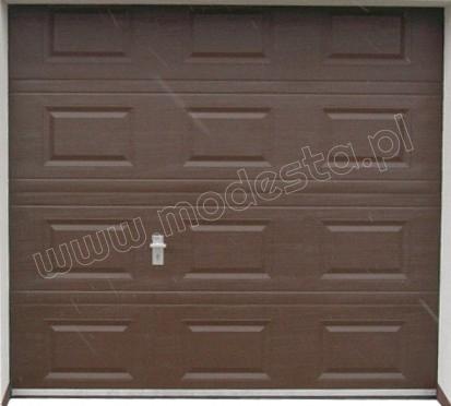 brama garażowa sekcyjna panel SK brązowy